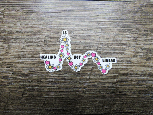 Healing is not Linear Sticker Die Cut