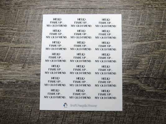 Hello Flare Up Quote