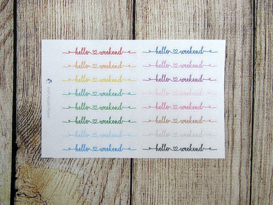 Hello Weekend Script
