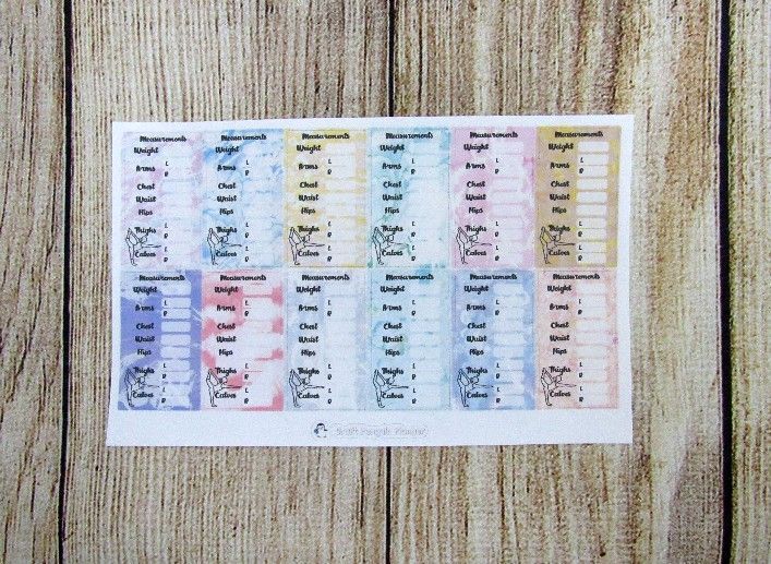 Small Body Measurement Sidebar Sticker