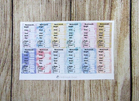 Small Body Measurement Sidebar Sticker