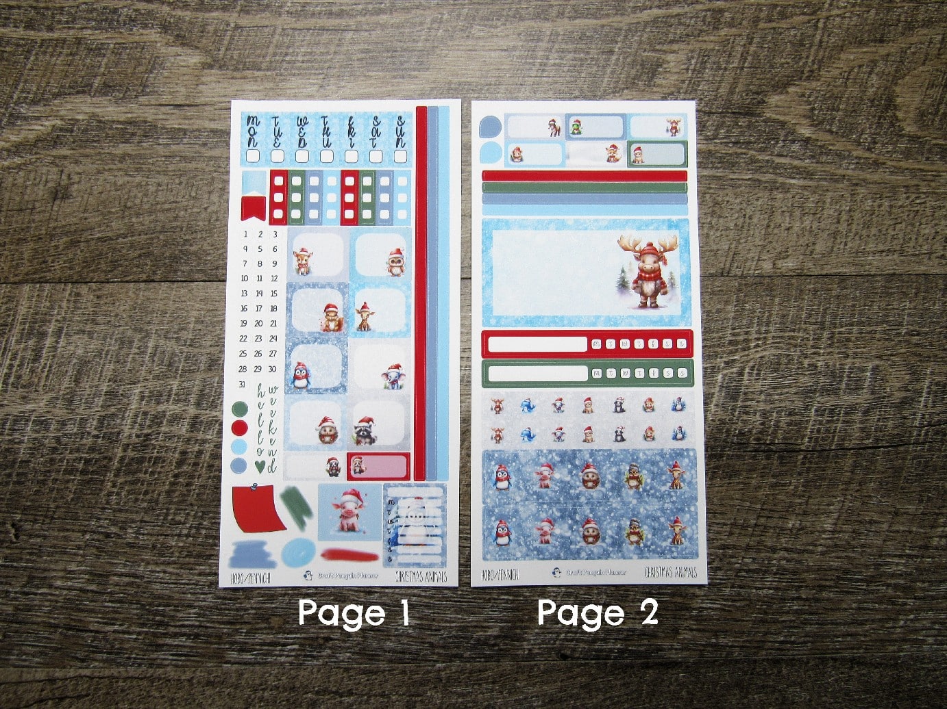 Christmas Animals Weekly, HOBONICHI WEEKS/PENNICHI
