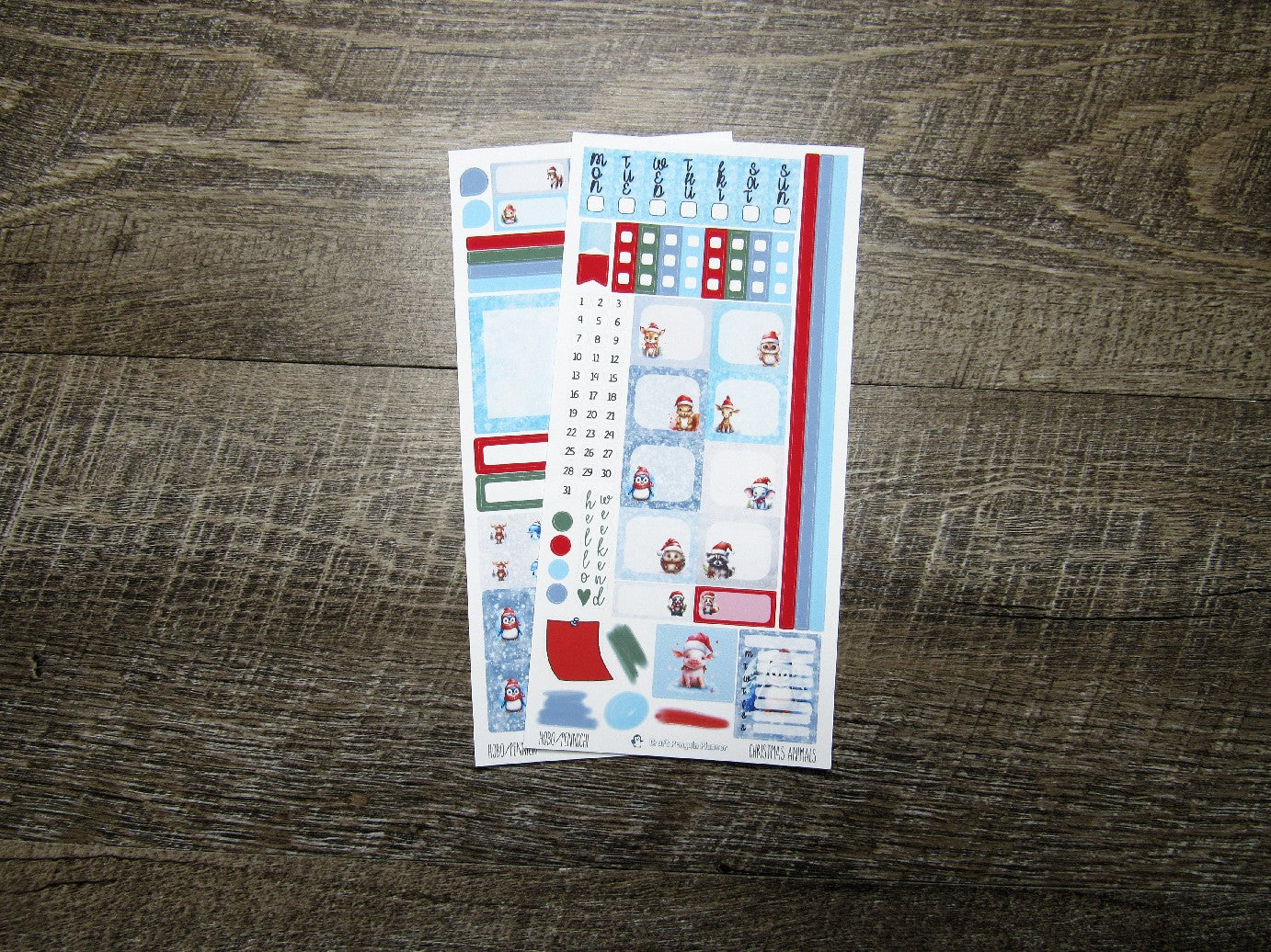 Christmas Animals Weekly, HOBONICHI WEEKS/PENNICHI