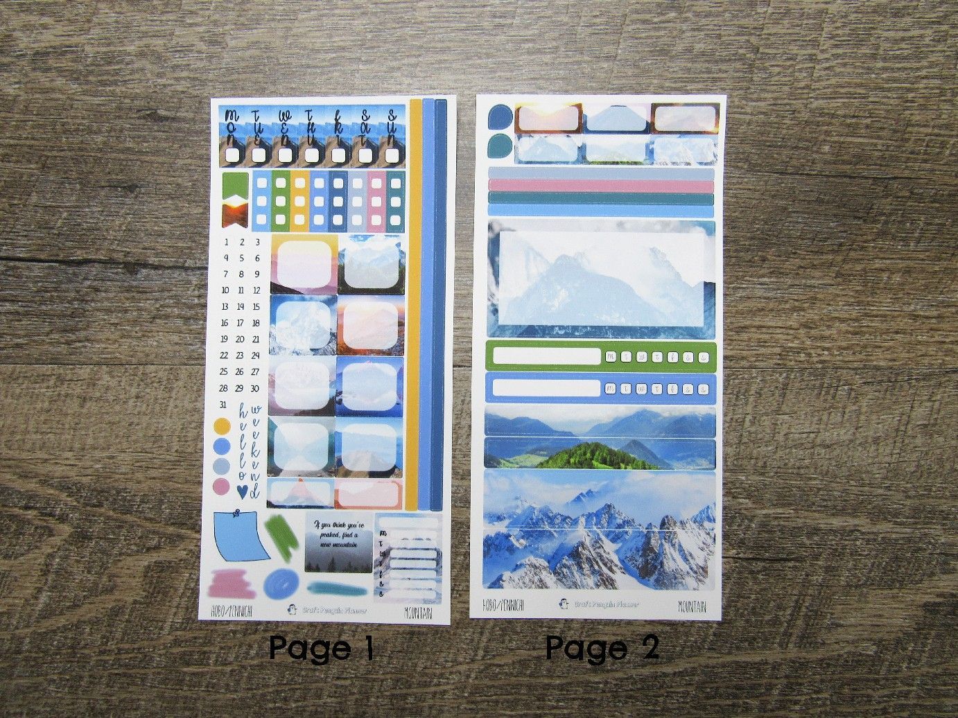 Mountain Weekly, HOBONICHI WEEKS/PENNICHI