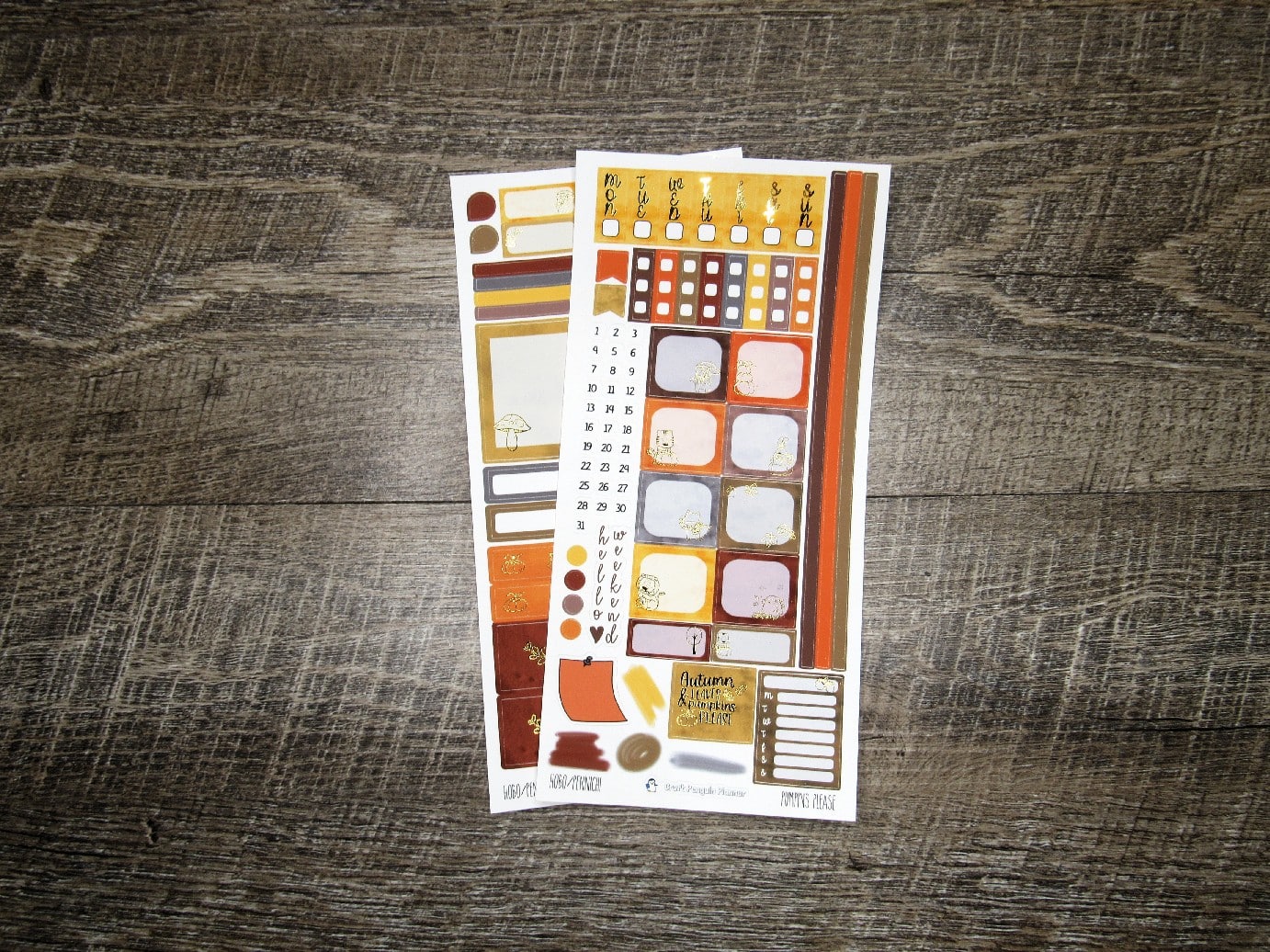 Pumpkins Please FOILED Weekly, HOBONICHI WEEKS/PENNICHI