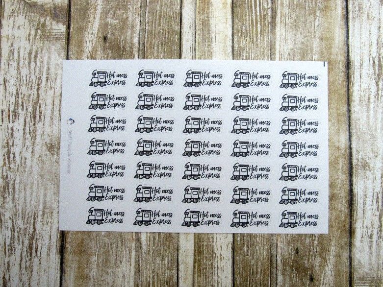 Hot Mess Express Stickers
