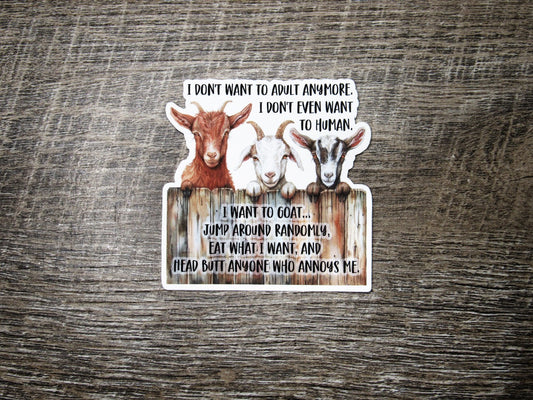 I want to Goat Die Cut
