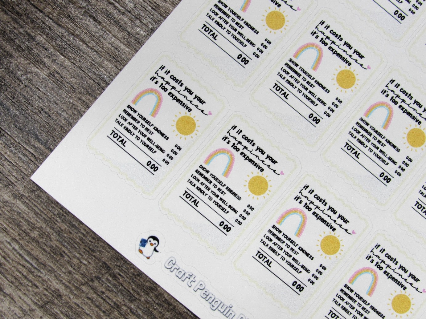 If it Costs Happiness Stickers