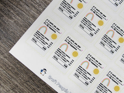 If it Costs Happiness Stickers