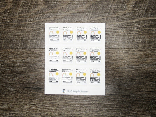 If it Costs Happiness Stickers