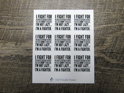 I'm A Fighter Quote