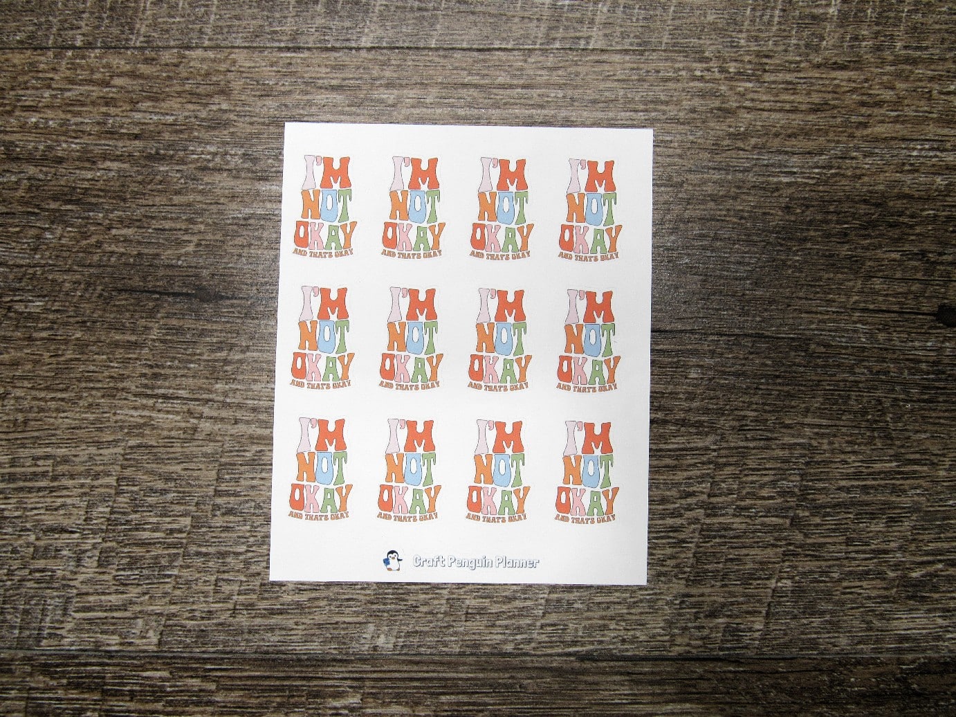 I'm not okay Stickers