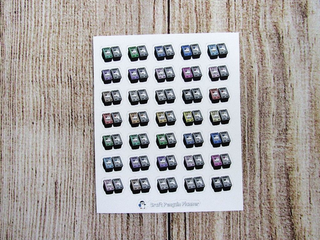 Sticker Cartridges Ink Cartridge Sticker – Craft Penguin Planner