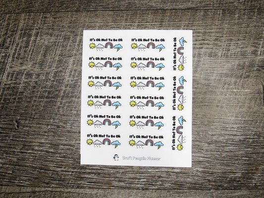 It's ok not to be ok stickers