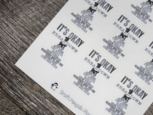 It's okay to breakdown stickers