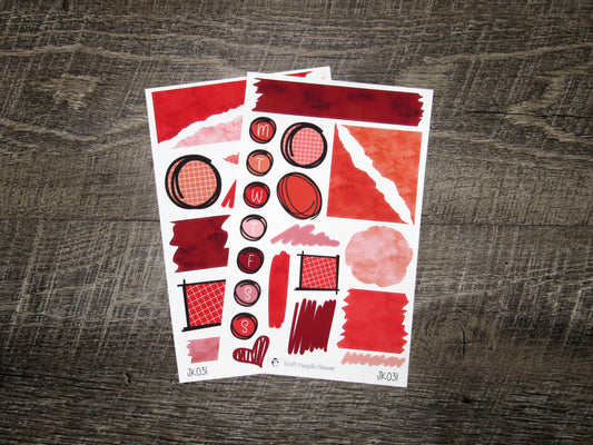 Journal Kit- JK031- Shades of Red
