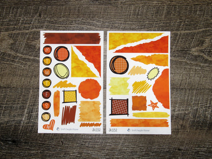 Journal Kit- JK032- Shades of Orange/Yellow