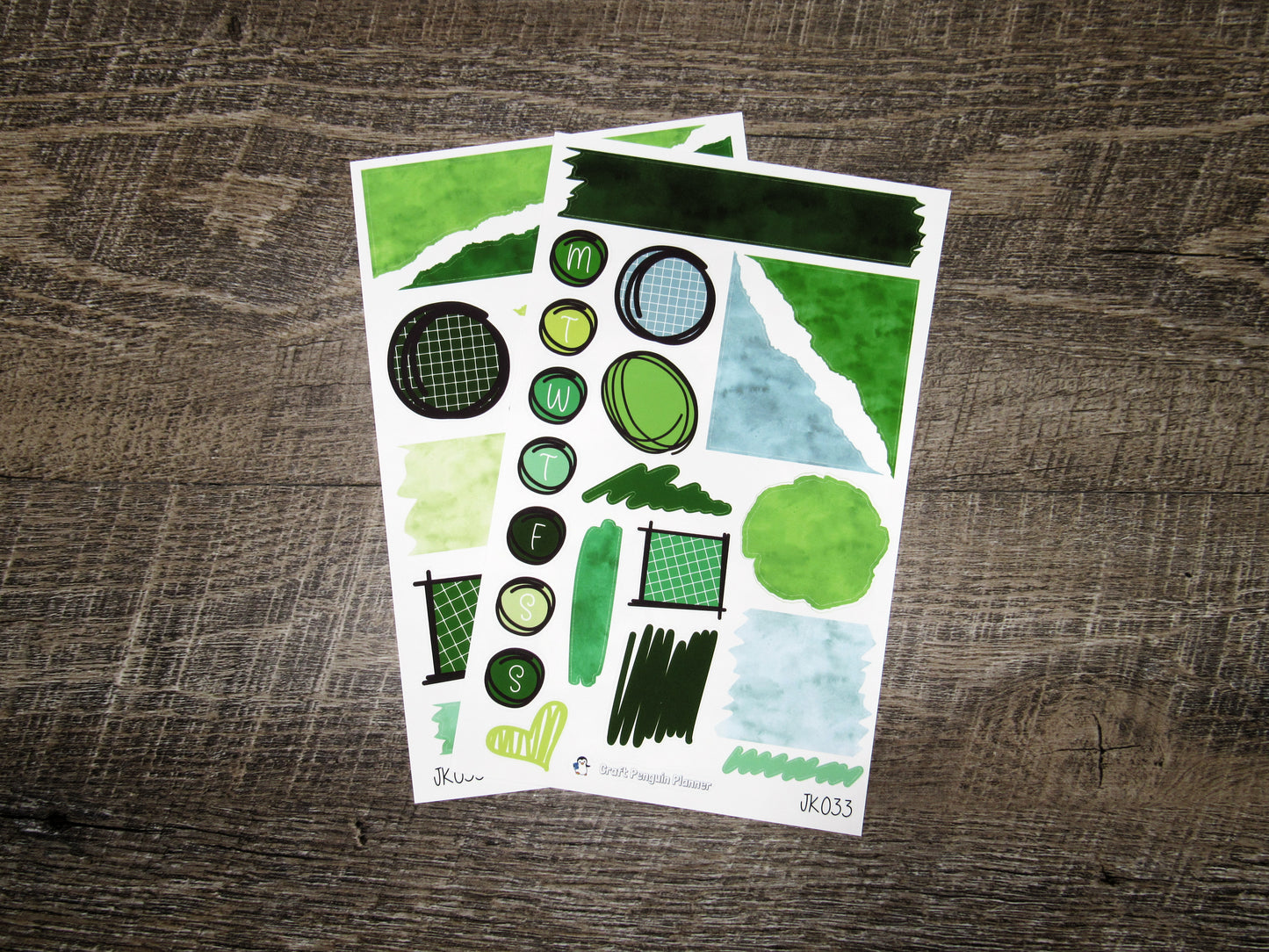 Journal Kit- JK033- Shades of Green