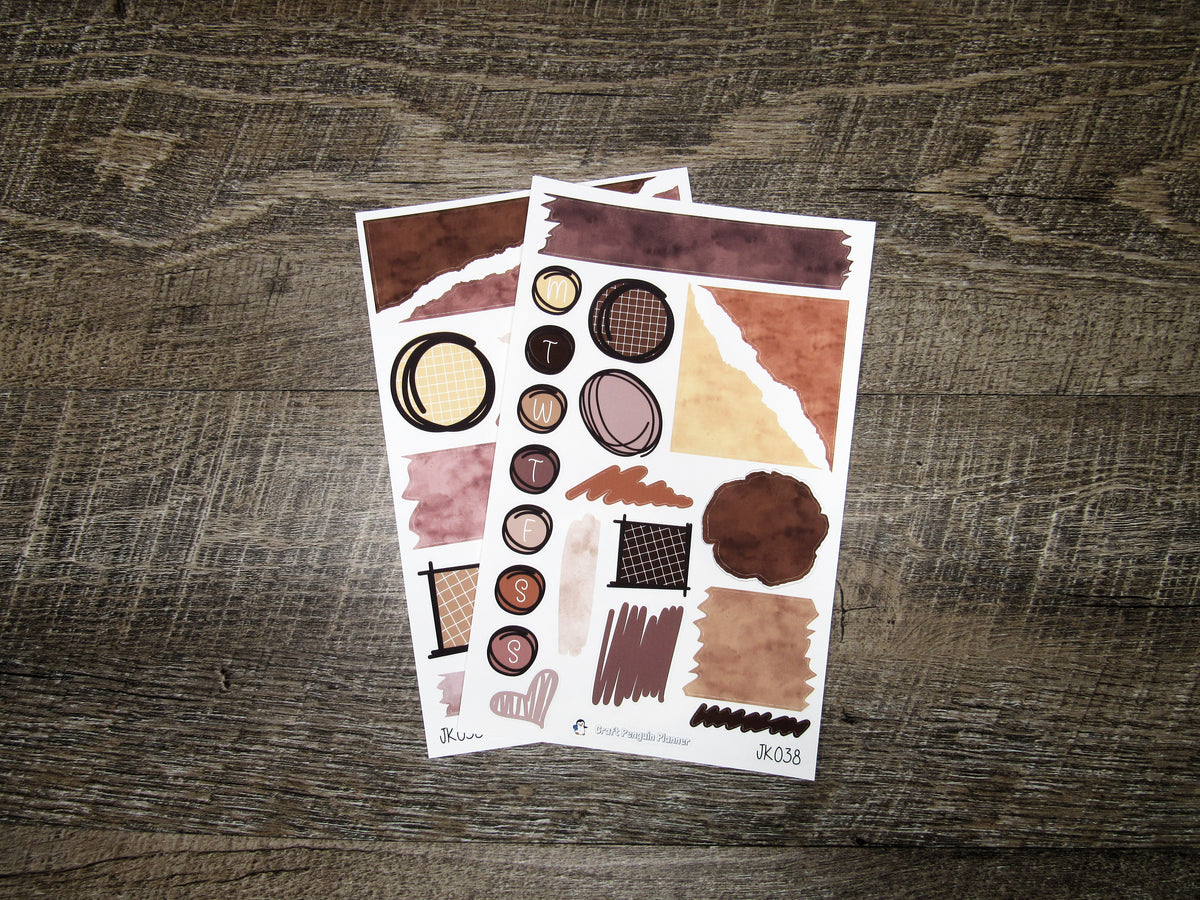 Journal Kit- JK038- Shades of Brown