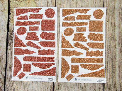 Glitter Journal Sheets- JS0009- JS0036