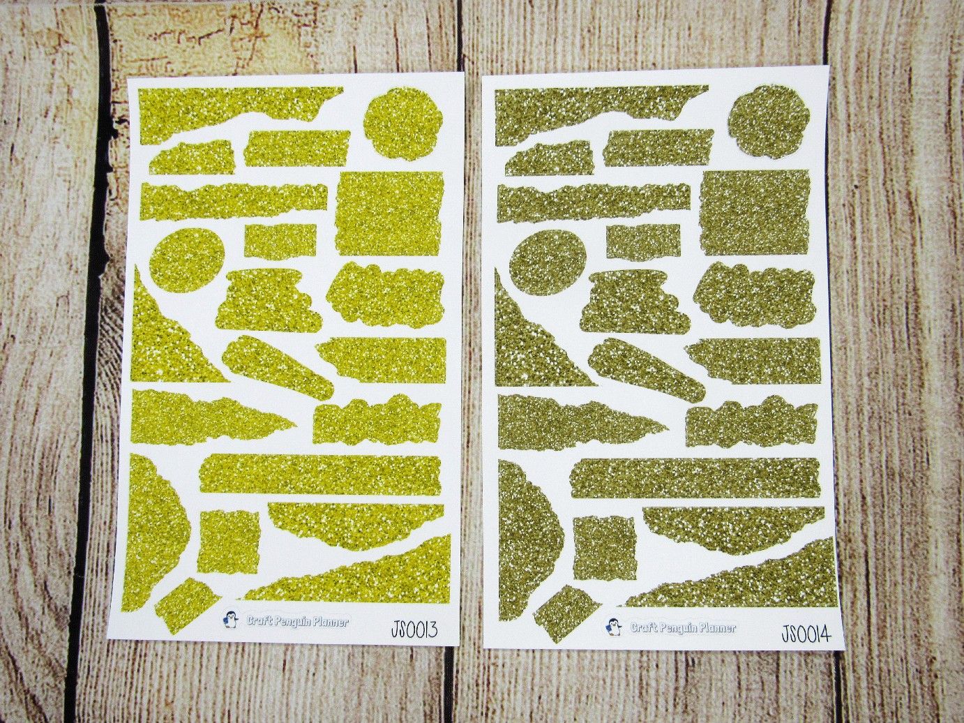 Glitter Journal Sheets- JS0009- JS0036