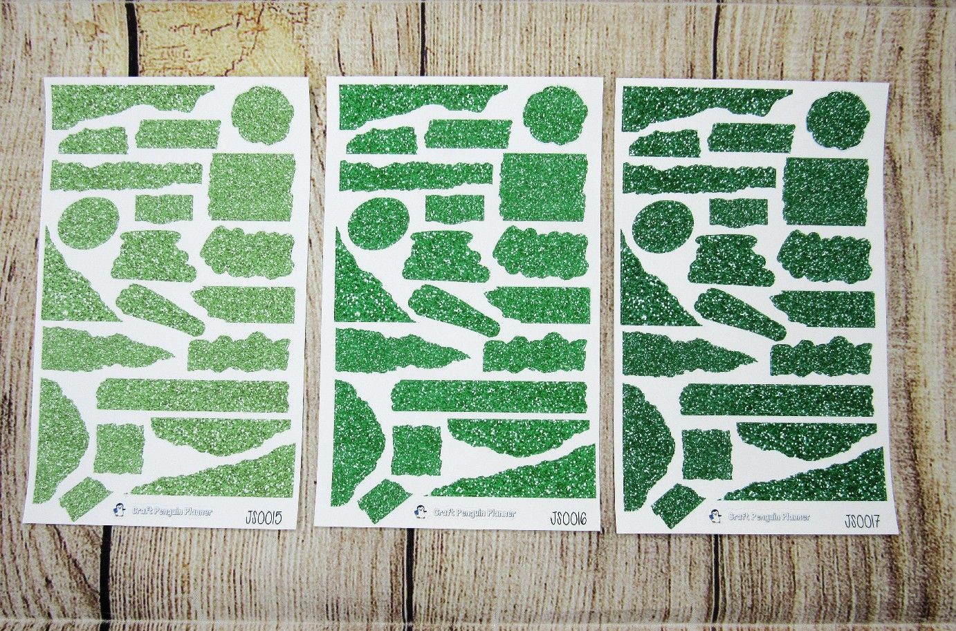 Glitter Journal Sheets- JS0009- JS0036