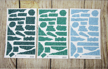 Glitter Journal Sheets- JS0009- JS0036