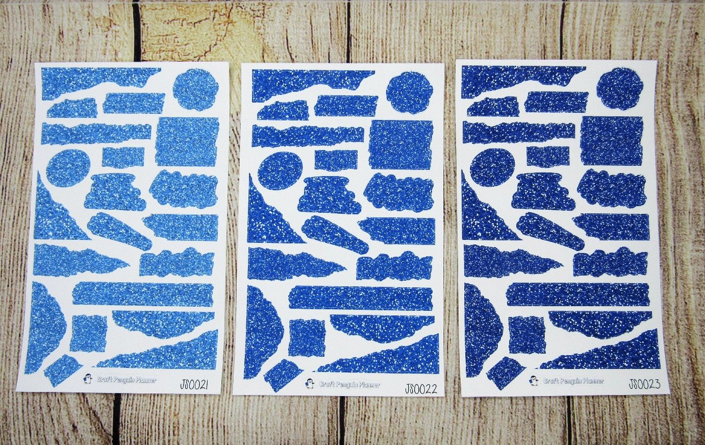 Glitter Journal Sheets- JS0009- JS0036