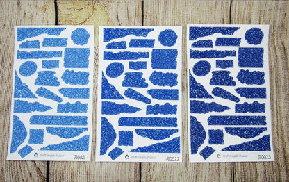 Glitter Journal Sheets- JS0009- JS0036