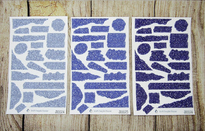 Glitter Journal Sheets- JS0009- JS0036