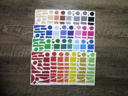 Brush Stroke Journal Sheets- JS0058- JS0085