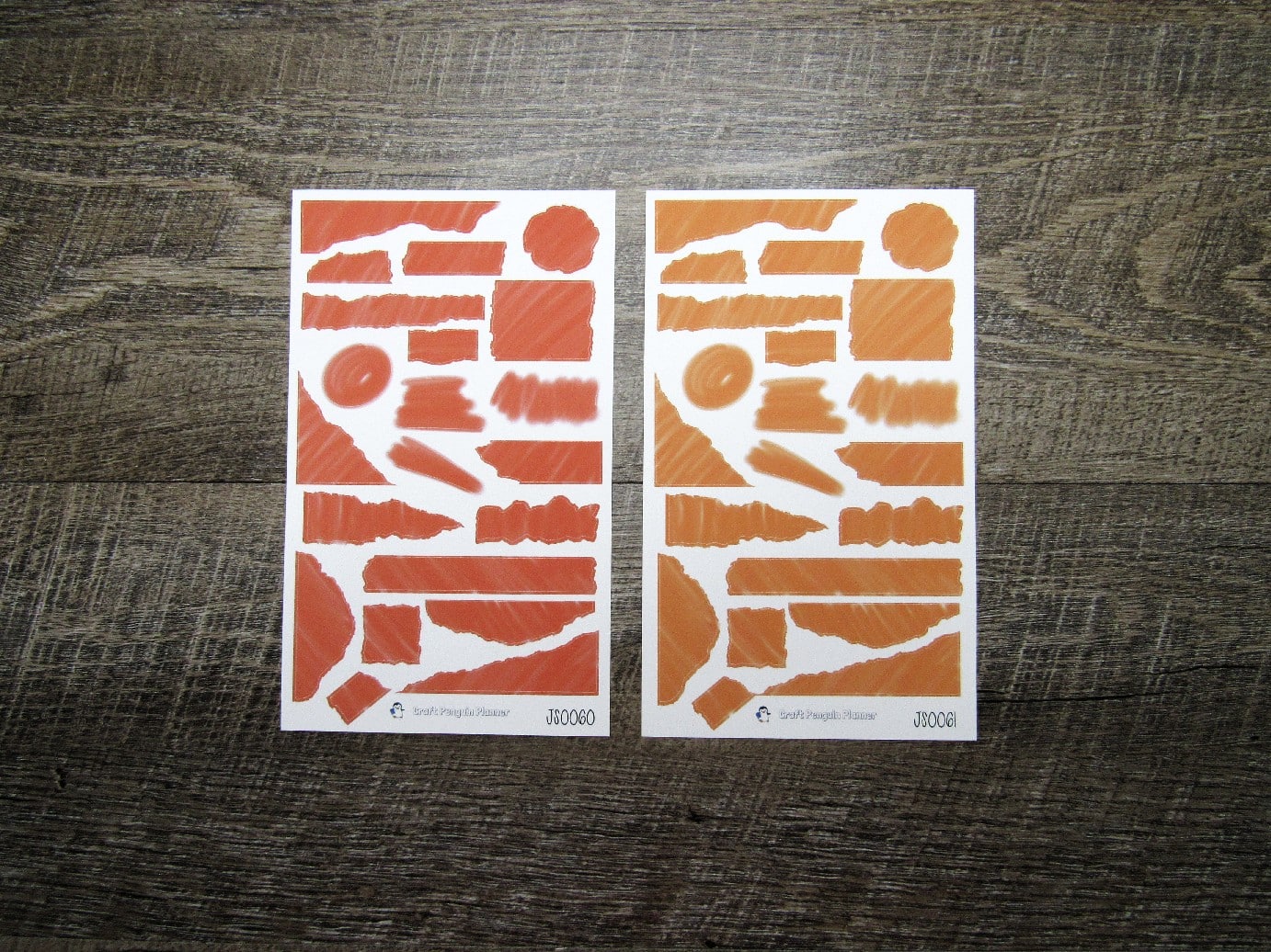 Brush Stroke Journal Sheets- JS0058- JS0085