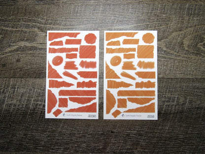 Brush Stroke Journal Sheets- JS0058- JS0085