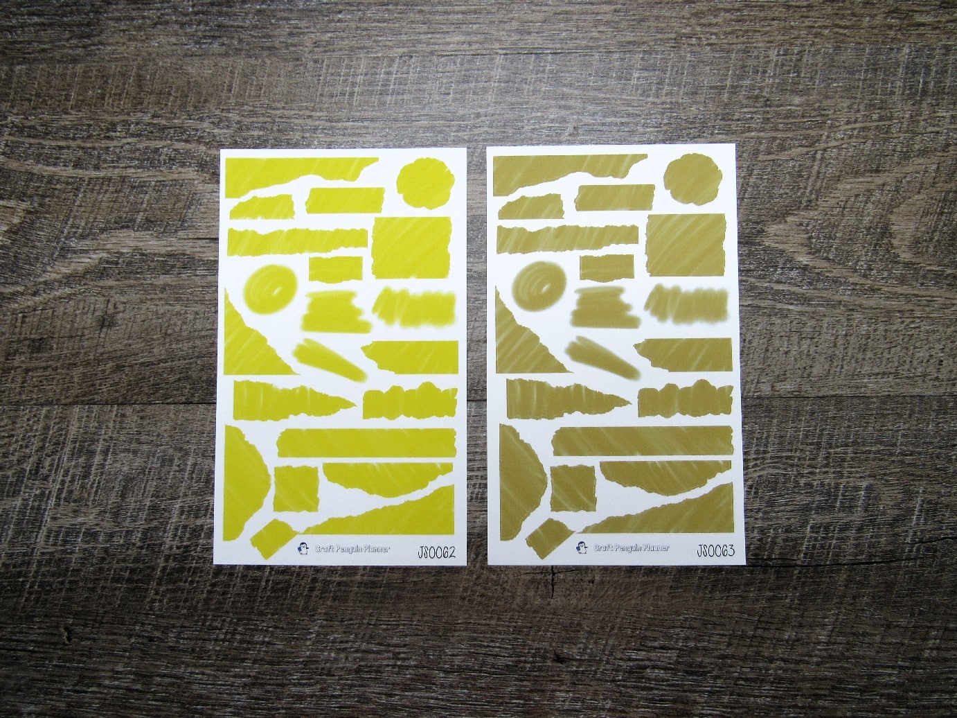 Brush Stroke Journal Sheets- JS0058- JS0085