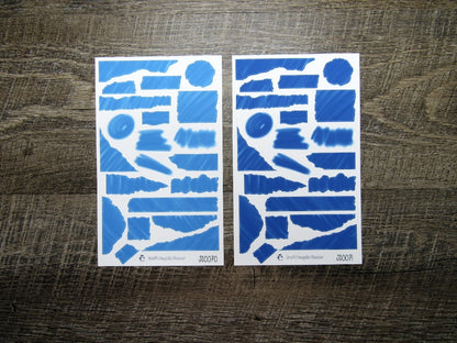 Brush Stroke Journal Sheets- JS0058- JS0085