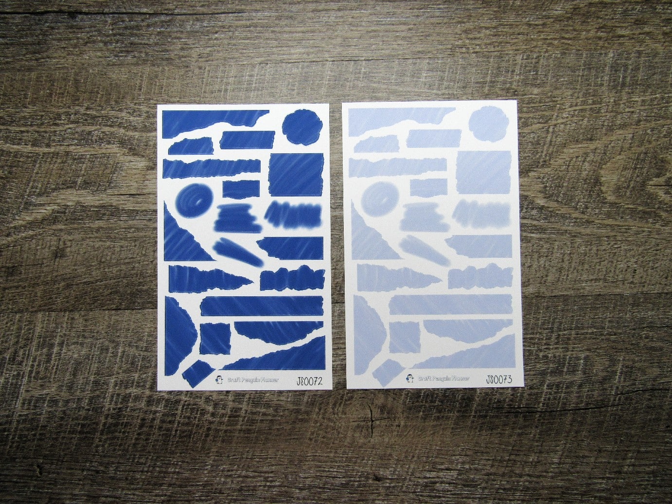 Brush Stroke Journal Sheets- JS0058- JS0085