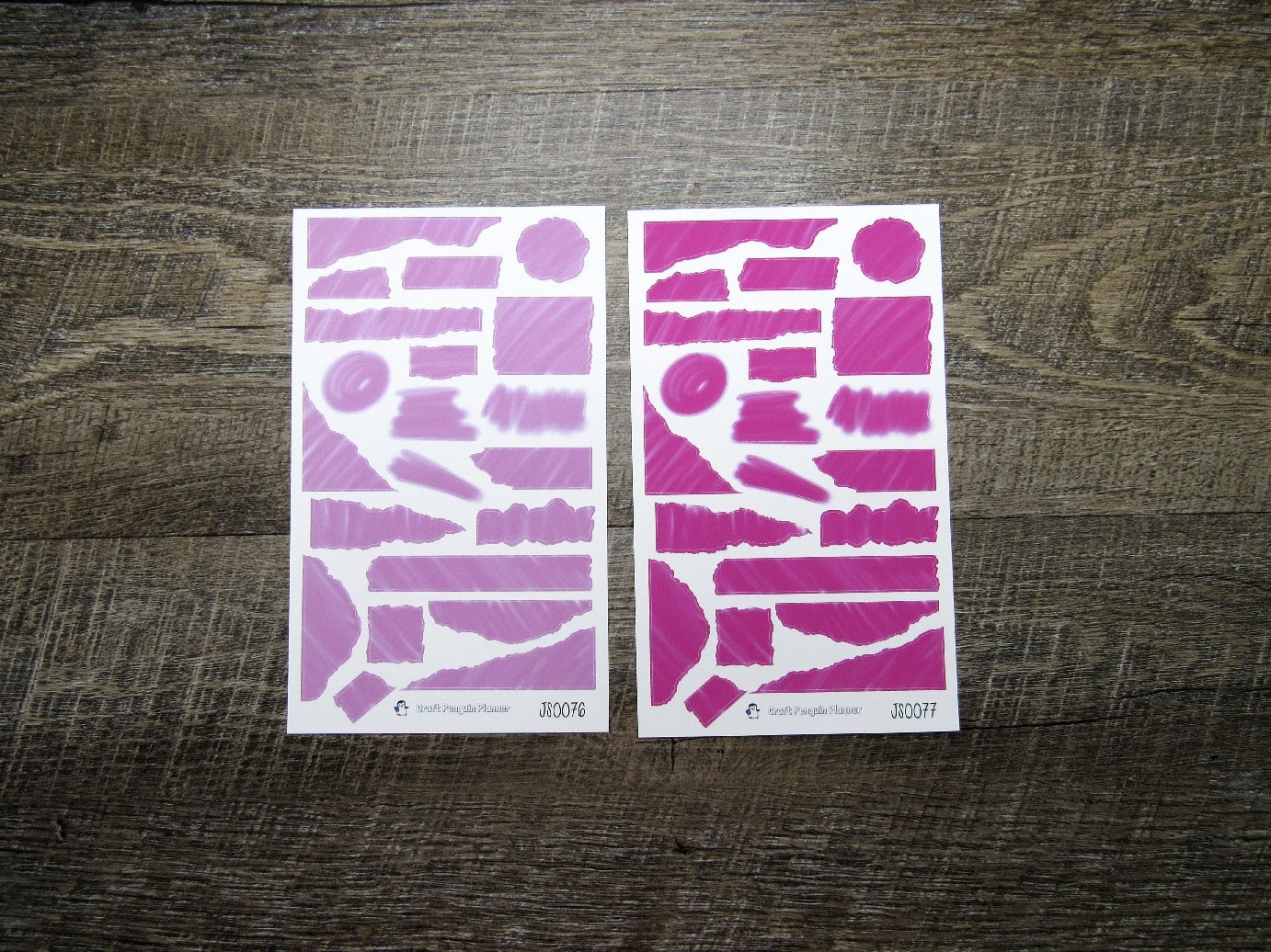 Brush Stroke Journal Sheets- JS0058- JS0085