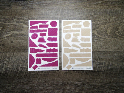 Brush Stroke Journal Sheets- JS0058- JS0085