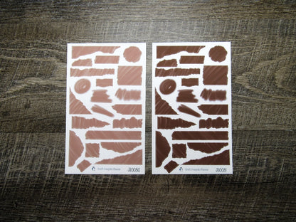 Brush Stroke Journal Sheets- JS0058- JS0085