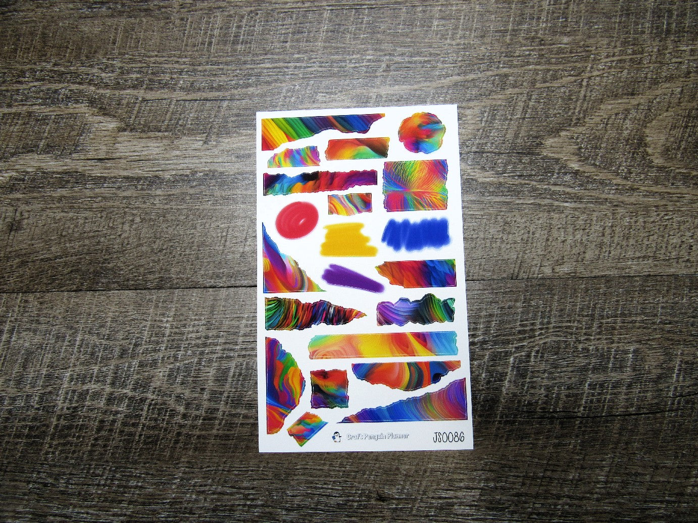 Journal Sheet- JS0086- Abstract Rainbow