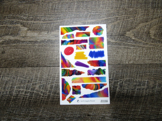Journal Sheet- JS0086- Abstract Rainbow