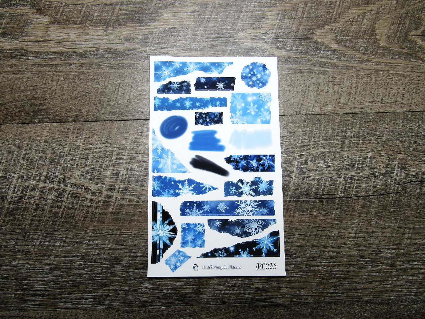 Journal Sheet- JS0093- Snowflake