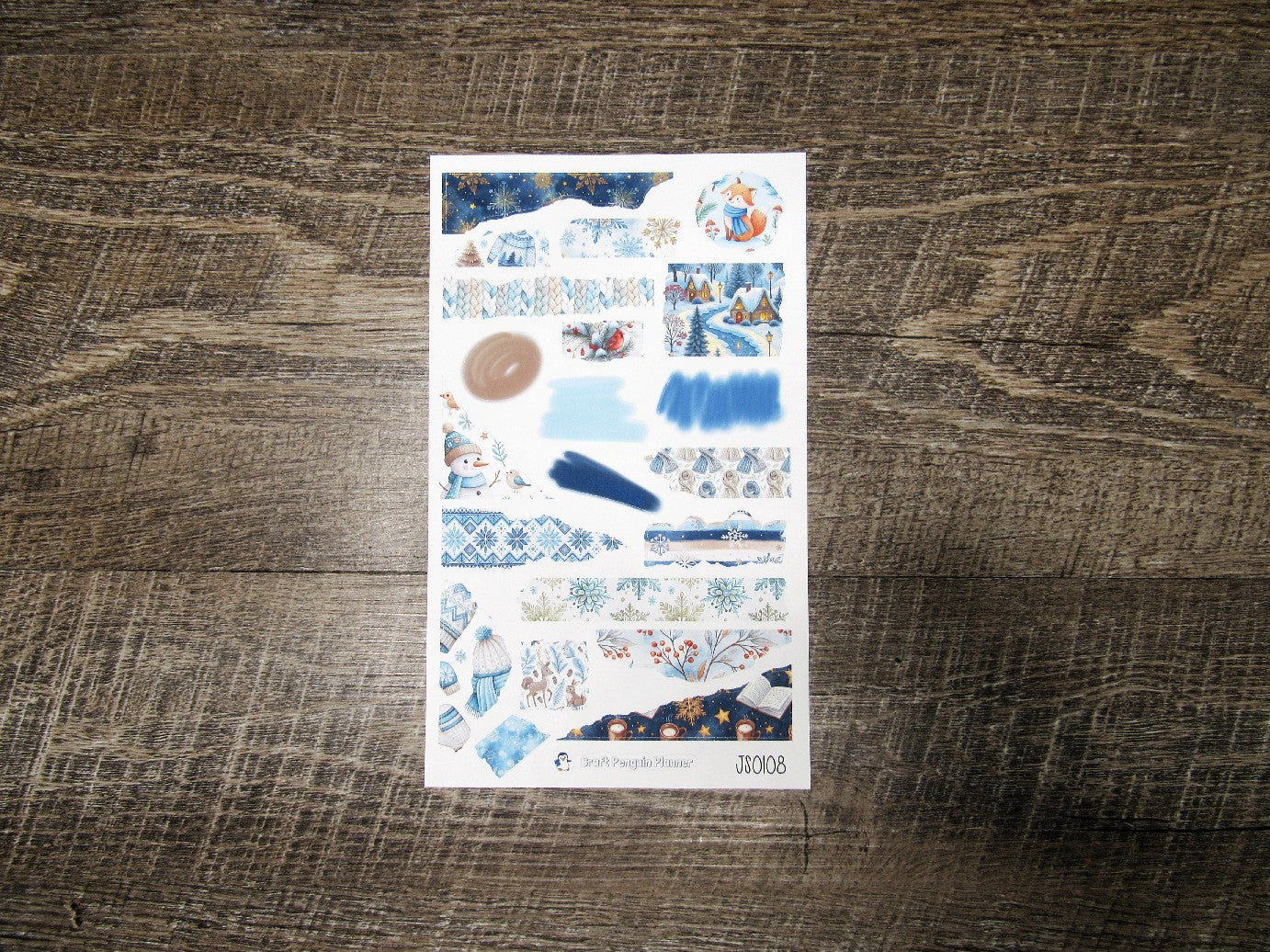 Journal Sheet- JS0108- Cozy Winter