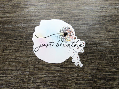 Just Breathe Sticker Die Cut