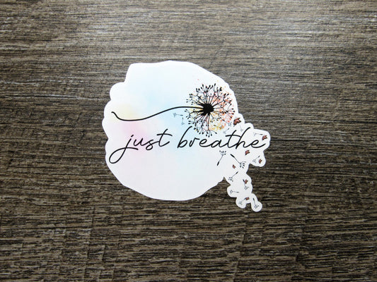 Just Breathe Sticker Die Cut