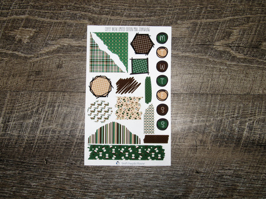 LIMITED EDITION Coffee Break Mini Journal Sheet