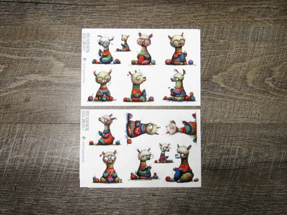 LIMITED EDITION Jumbo deco- Knitting Alpacas