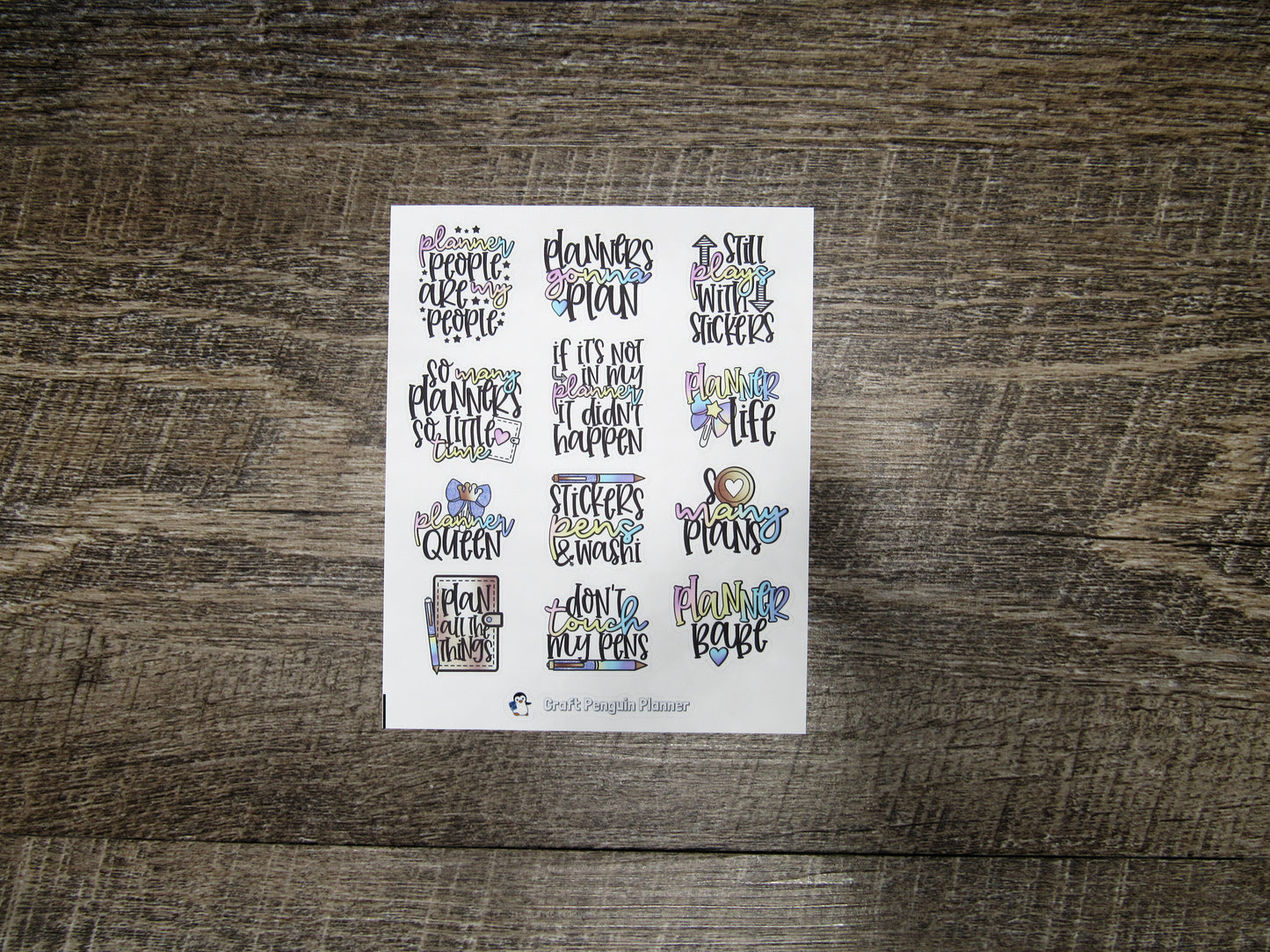 LIMITED EDITION Planner Quotes