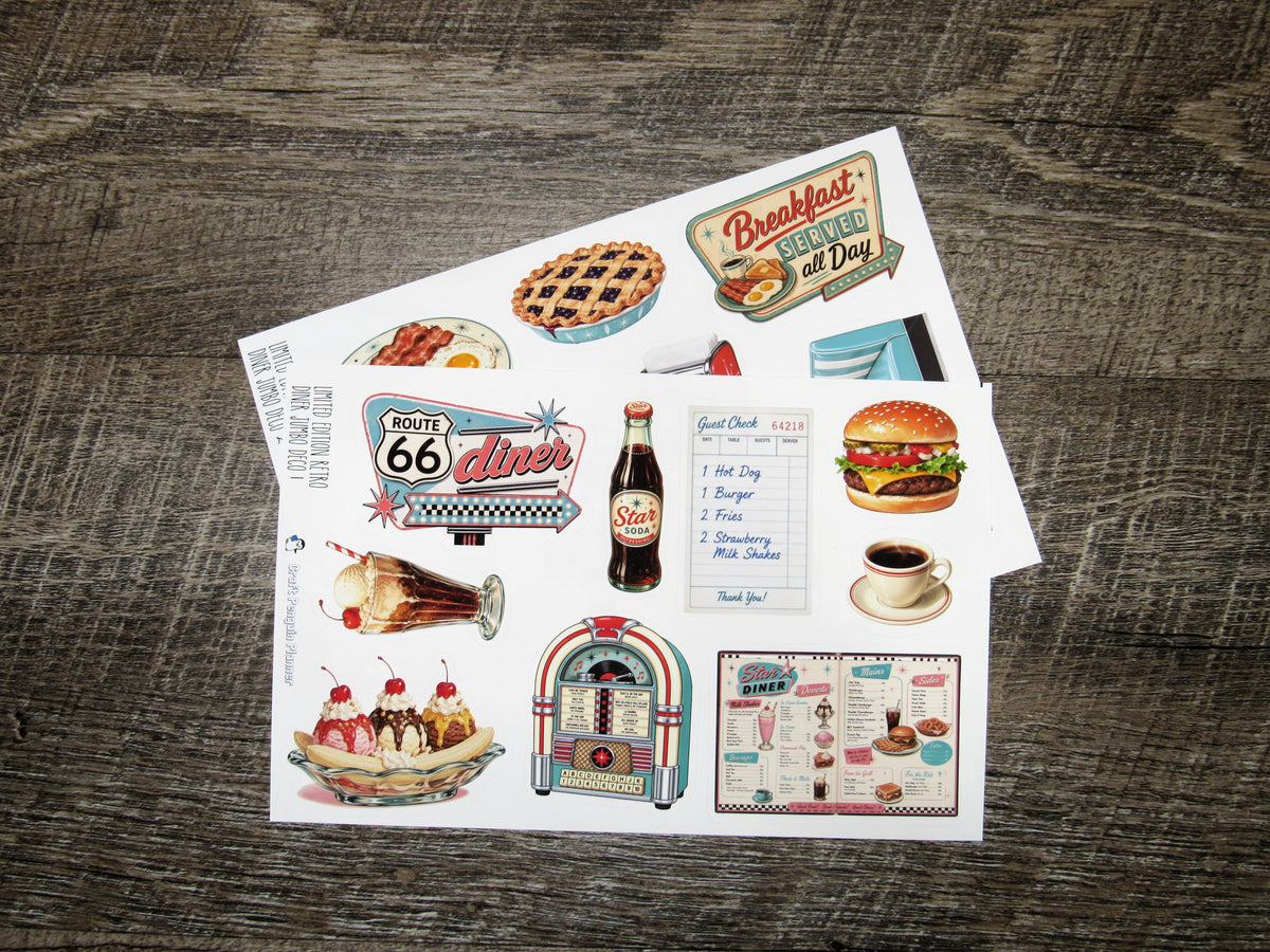 LIMITED EDITION Jumbo deco- Retro Diner