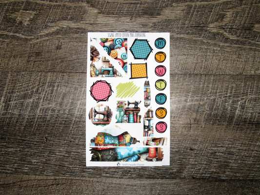 LIMITED EDITION Sewing Mini Journal Sheet